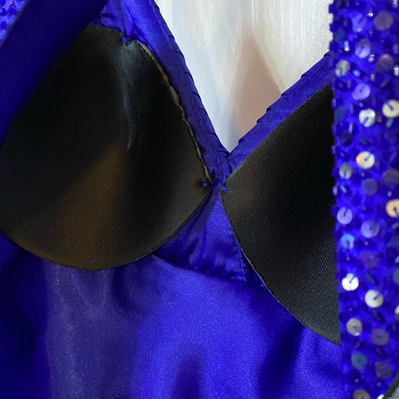 Royal Blue evening, dress gown floor length size 9/10 zum zum by niki Livas - Picture 8 of 8